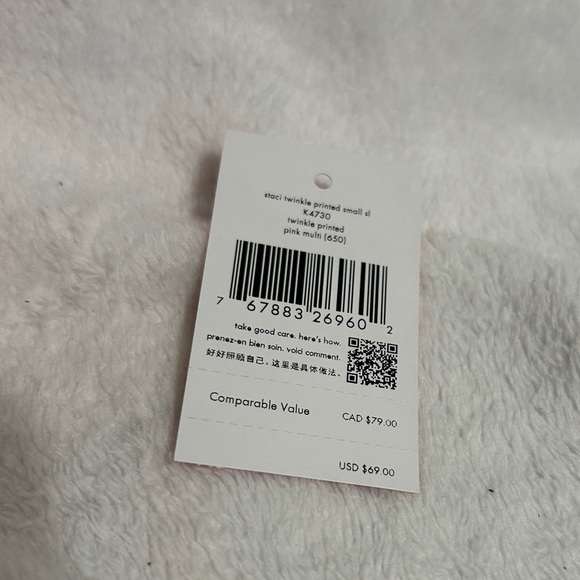 Pink Stars Kate Spade Card Wallet - Picture 7 of 10